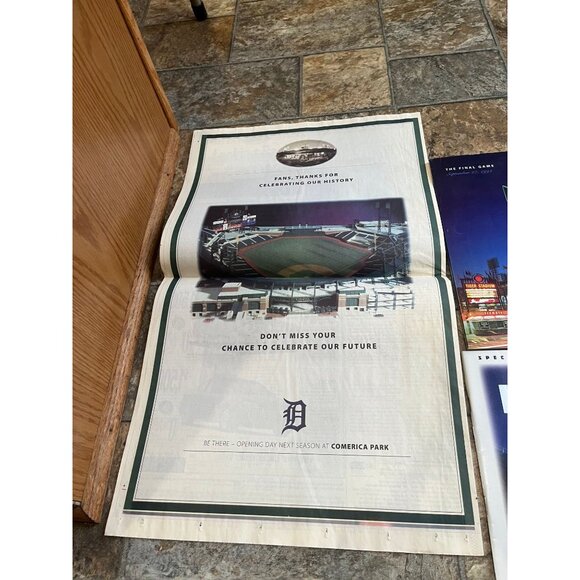 Vtg Sep. 27, 1999 Lot Of 6 Items The Final Game Detroit Tigers Tiger Stadium New - Picture 4 of 8